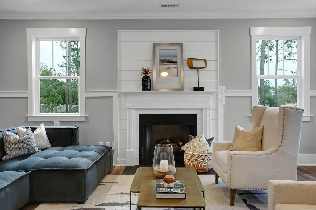 Staged living room